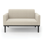 Sofá 2 Lugares Namoradeira Madeira Preto Marisa Bouclê D03 -