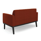 Sofá 2 Lugares Namoradeira Madeira Preto Marisa Bouclê D03 -