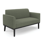 Sofá 2 Lugares Namoradeira Madeira Preto Marisa Bouclê D03 -