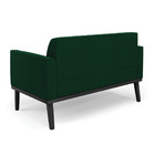 Sofá 2 Lugares Namoradeira Madeira Preto Marisa Bouclê D03 -