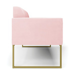 Sofá 2 Lugares Namoradeira Marisa Aço Industrial Dourado Sued