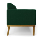 Sofá 2 Lugares Namoradeira Marisa Base Madeira Castanho Boucl