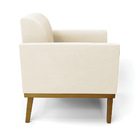 Sofá 2 Lugares Namoradeira Marisa Base Madeira Castanho Velud