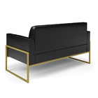 Sofá 2 Lugares Namoradeira Marisa Industrial Alta Dourada Sin