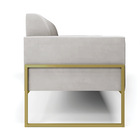 Sofá 2 Lugares Namoradeira Marisa Industrial Alta Dourada Vel