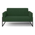 Sofá 2 Lugares Namoradeira Marisa Industrial Alta Preto Velud