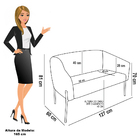 Sofá 2 Lugares Namoradeira Pé De Ferro Dourado Stella Bouclê