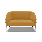 Sofá 2 Lugares Namoradeira Pé De Ferro Preto Stella Bouclê  M