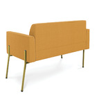 Sofá 2 Lugares Namoradeira Pé Ferro Dourado Marisa Bouclê D03