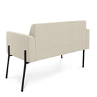 Sofá 2 Lugares Namoradeira Pé Ferro Preto Marisa Bouclê D03 -