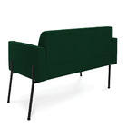 Sofá 2 Lugares Namoradeira Pé Ferro Preto Marisa Bouclê D03 -