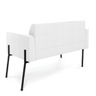 Sofá 2 Lugares Namoradeira Pé Ferro Preto Marisa Bouclê D03 -