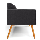 Sofá 2 Lugares Namoradeira Pé Palito Castanho Marisa Bouclê -