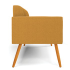 Sofá 2 Lugares Namoradeira Pé Palito Castanho Marisa Bouclê -