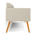 Sofá 2 Lugares Namoradeira Pé Palito Castanho Marisa Bouclê B