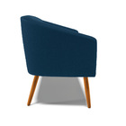 Sofá 2 Lugares Namoradeira Pé Palito Castanho Stella Bouclê D