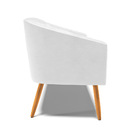 Sofá 2 Lugares Namoradeira Pé Palito Castanho Stella Sintétic