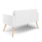 Sofá 2 Lugares Namoradeira Pé Palito Natural Marisa Bouclê -