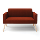 Sofá 2 Lugares Namoradeira Pé Palito Natural Marisa Bouclê -