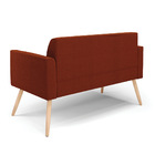 Sofá 2 Lugares Namoradeira Pé Palito Natural Marisa Bouclê -