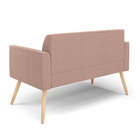 Sofá 2 Lugares Namoradeira Pé Palito Natural Marisa Bouclê -