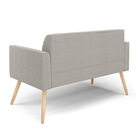 Sofá 2 Lugares Namoradeira Pé Palito Natural Marisa Bouclê Ci