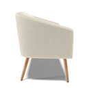 Sofá 2 Lugares Namoradeira Pé Palito Natural Stella Bouclê Be