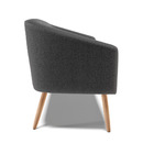 Sofá 2 Lugares Namoradeira Pé Palito Natural Stella Bouclê D0