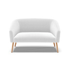 Sofá 2 Lugares Namoradeira Pé Palito Natural Stella Bouclê D0