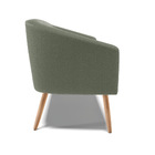 Sofá 2 Lugares Namoradeira Pé Palito Natural Stella Bouclê D0