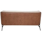 Sofá 2 Lugares Namoradeira Sala De Estar Lhama Veludo Bege Pv