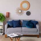 Sofá 2 Lugares Narvik Linho Cinza