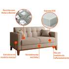 Sofá 2 Lugares Narvik Linho Cru