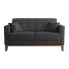Sofá 2 Lugares Narvik Linho Grafite