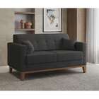 Sofá 2 Lugares Narvik Linho Grafite