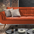 Sofá 2 Lugares Ocre Em Veludo 1,76m Taurus