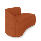 Sofá 2 Lugares Orgânico 140 Cm Morgan Bouclê Terra