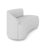 Sofá 2 Lugares Orgânico 140 Cm Morgan Linho Cinza