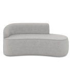 Sofá 2 Lugares Orgânico 140 Cm Morgan Suede D03 - D'rossi - C