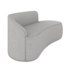 Sofá 2 Lugares Orgânico 140 Cm Morgan Suede D03 - D'rossi - C