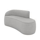 Sofá 2 Lugares Orgânico 140 Cm Morgan Suede D03 - D'rossi - C