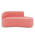 Sofá 2 Lugares Orgânico 140 Cm Morgan Suede Rosê