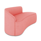 Sofá 2 Lugares Orgânico 140 Cm Morgan Suede Rosê