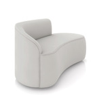 Sofá 2 Lugares Orgânico 140 Cm Morgan Veludo D03 - D'rossi -