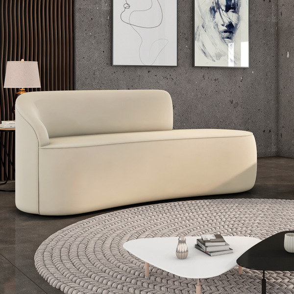 Sofá 2 Lugares Orgânico 140 Cm Morgan Veludo D03 - D'rossi -