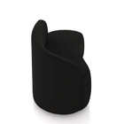 Sofá 2 Lugares Orgânico 140 Cm Morgan Veludo Preto