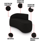 Sofá 2 Lugares Orgânico 140cm Morgan E Poltrona Lua Suede Pre