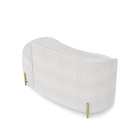 Sofá 2 Lugares Orgânico 140cm Morgan Pé Aço Dourado Bouclê D0