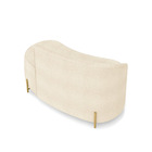 Sofá 2 Lugares Orgânico 140cm Morgan Pé Aço Dourado Bouclê D0