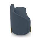 Sofá 2 Lugares Orgânico 140cm Pé Dourado Morgan Suede D03 - D